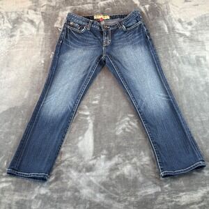 BKE Women's Jeans Sabrina Straight Leg Size 30 Mid Rise Dark Wash